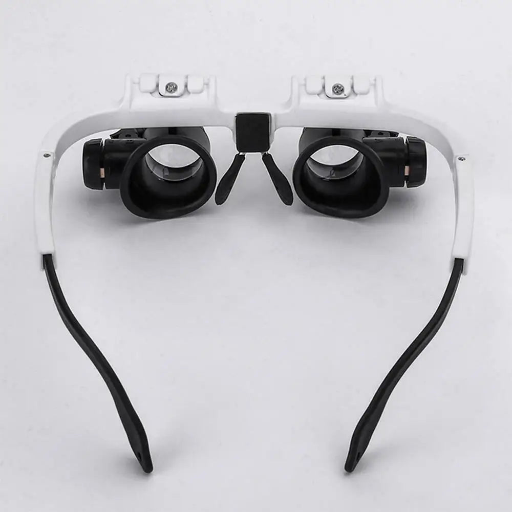 8X 15X 23X Adjustable Dual Polished Crystal Acrylic Lens Jewelry Watch Repair Magnifier Glass Head Eye Loupe Measurement Tools