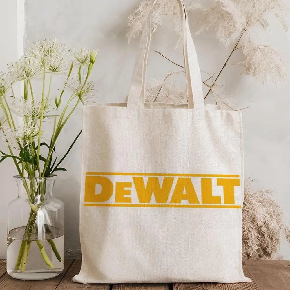 Tool Box D-DeWaltS Storage Bags Storage Bags Canvas Tote Bag Large Capacity Shoulder Fashion Eco Shopping Handbag