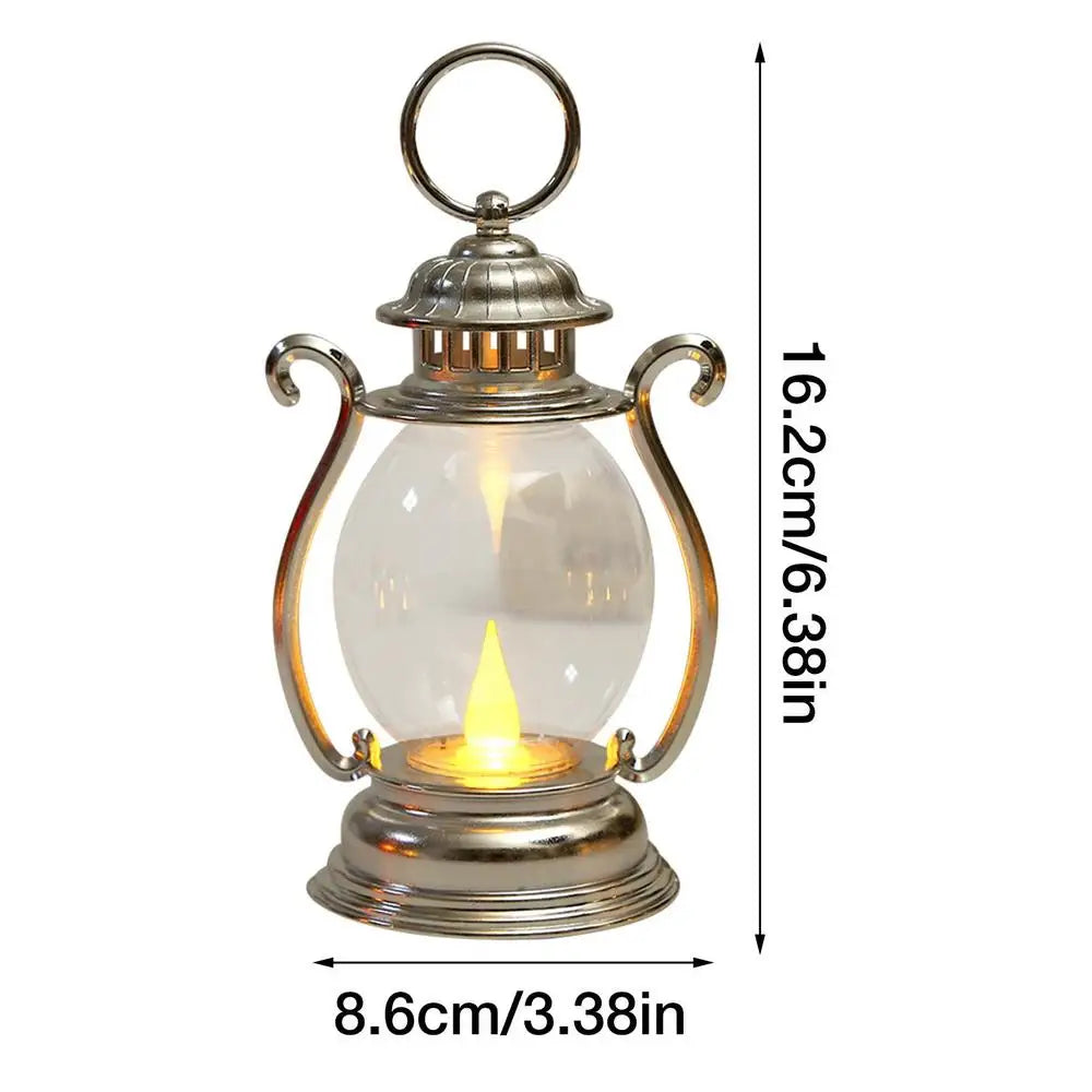 Retro Desk Lamp Battery Powered LED Retro Portable Lantern Home Decor Lights LED Tent Light For Living Room Patio Festival Decor
