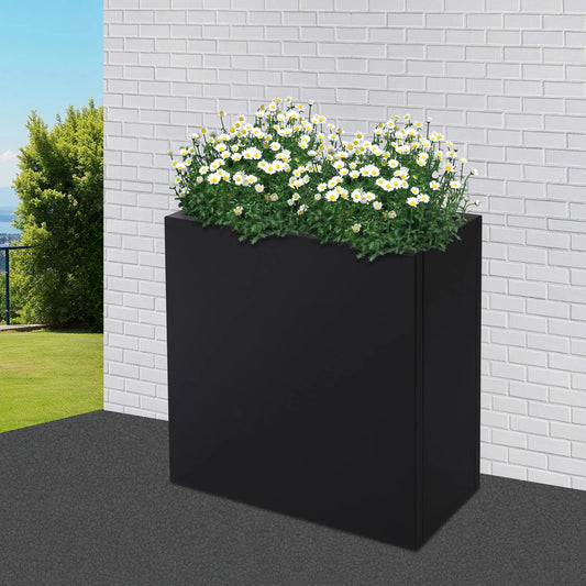 Rectangular Steel Planter Box for Gardens and Patios