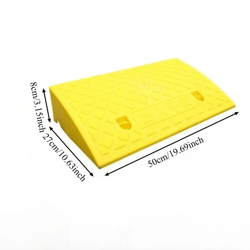 Portable Threshold Ramp 3/5/6/7/8/9/10cm Height Non-Slip Surface Durable Ramp for Car Motorcycle Wheelchair Scooter Pets Access