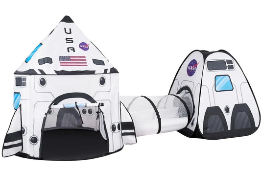 Joyfy Rocket Ship Play Tent Set With Tunnel Adventure