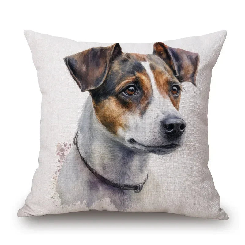 Dog Breed Collage Poster Art Cushion Cover Pillow Case