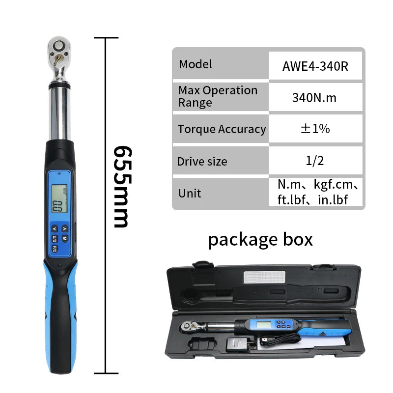 Shahe Digital Torque Wrench With LED Buzzer For Automotive