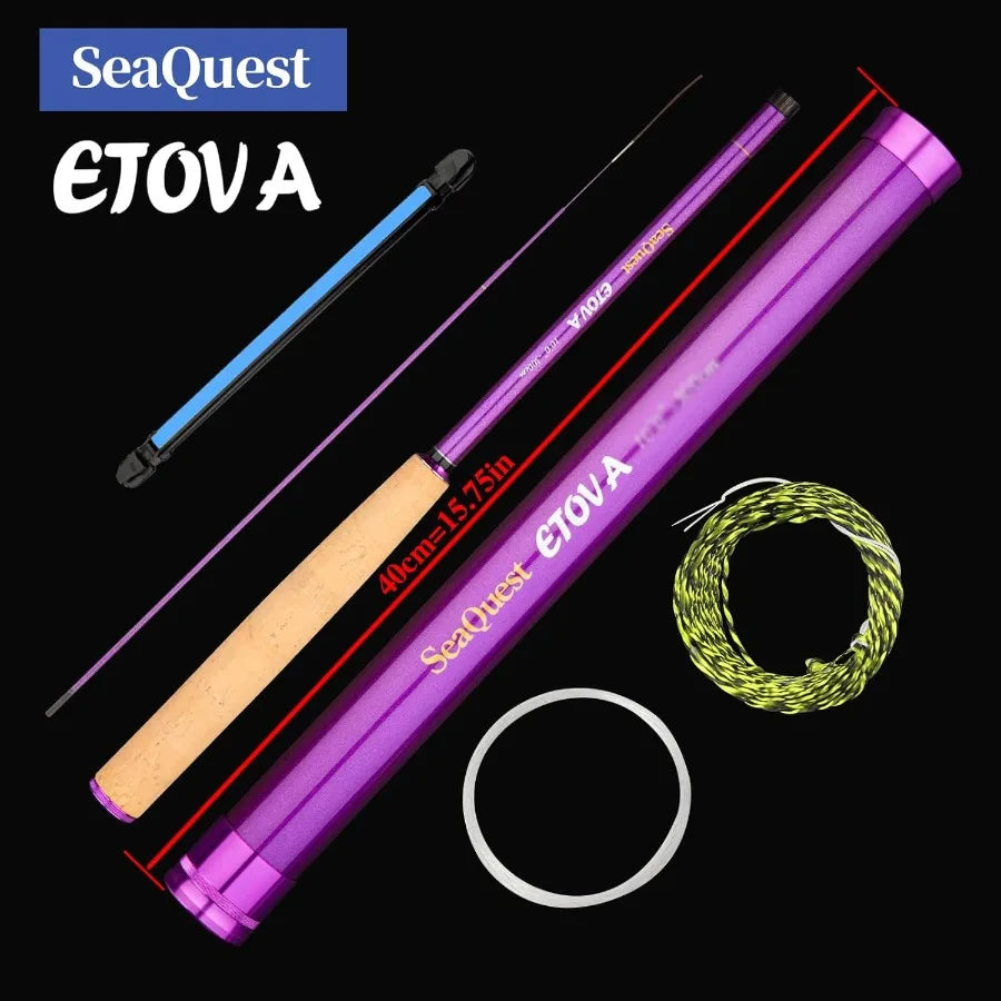 Tenkara Fishing Rod for River and Stream Angling with UltraLightweight Design and High Sensitivity Action for En