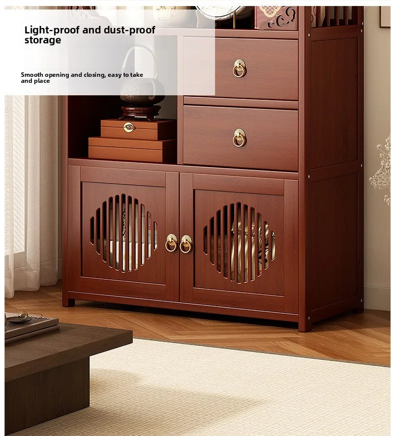 Multifunctional Furniture with Drawers & Shelves, Kitchen Cupboard, Living Room Storage Organizer, Tea Table Cabinet