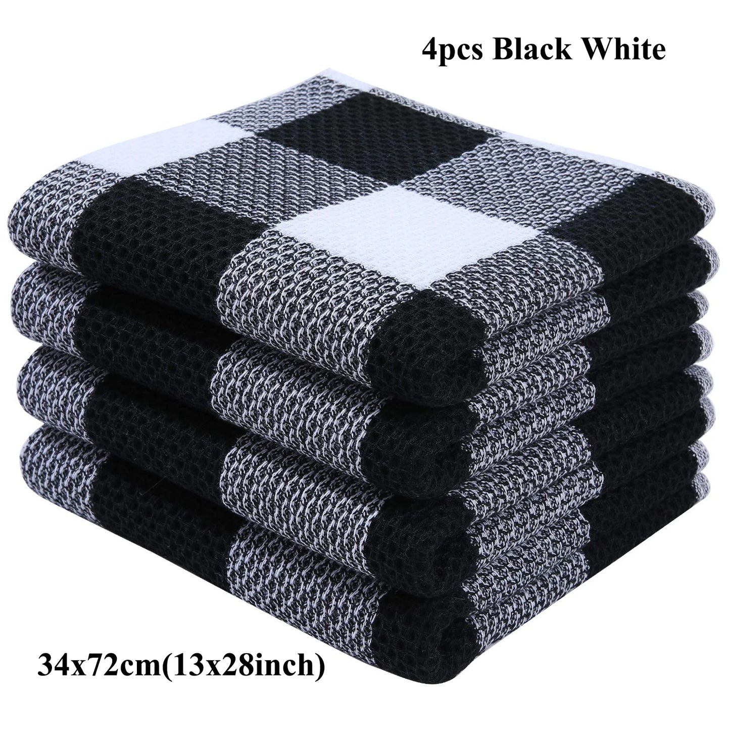 Olanly 100% Cotton Dishcloth For Kitchen Towel Home Ultra Soft Absorbent Dish Cloth Reusable Clean Tool Microfiber Kitchen Towel