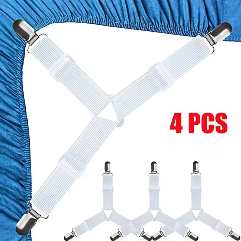 4pcs Sheet Holder Strap Sheet Holder Sheet Holder Buckle - Adjustable Elastic Sheet Holder For Wrinkled Sheets