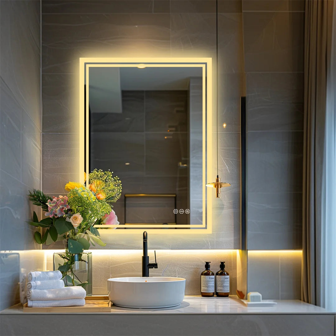 LUVODI Illuminate LED Backlight Bathroom Mirror Frameless