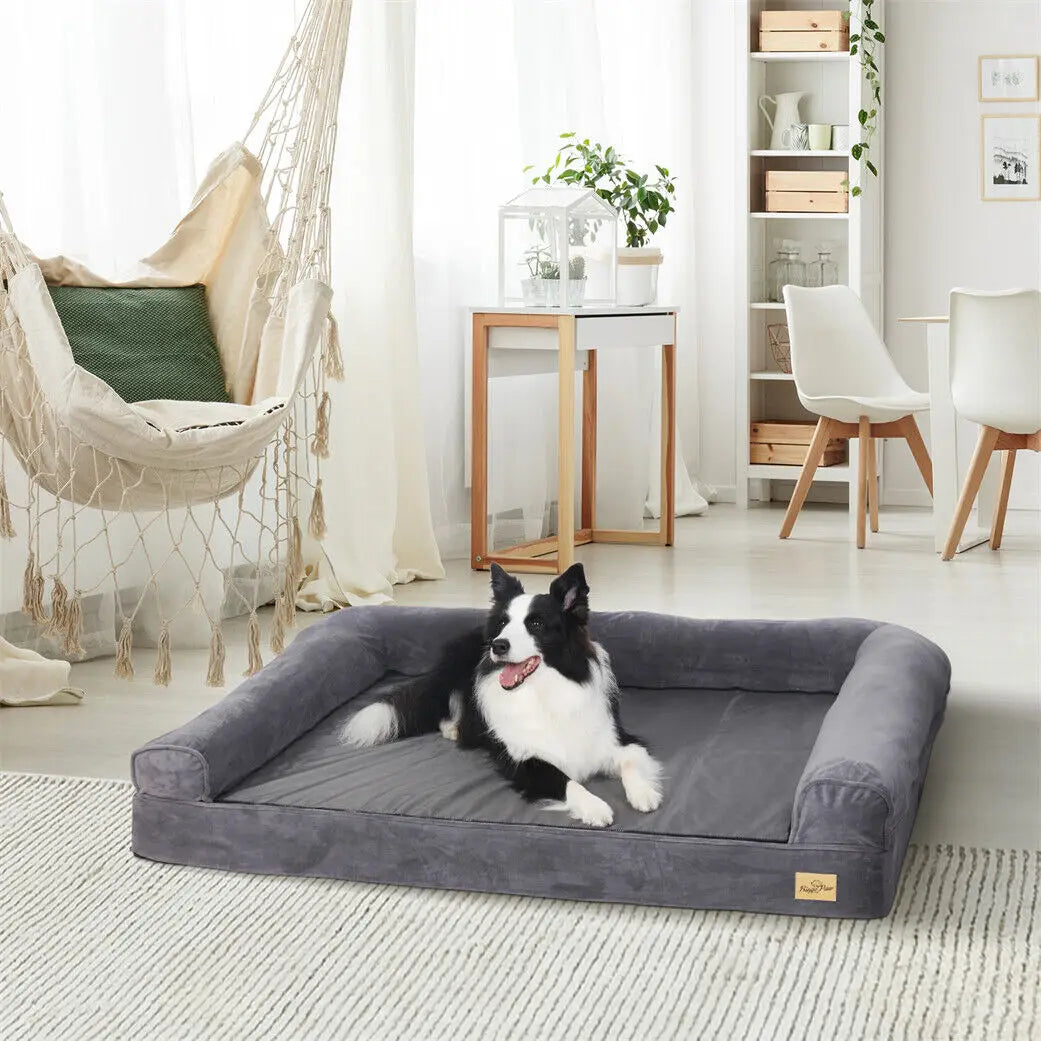Extra Large Orthopedic Dog Bed with Removable Washable Cover Soft Sponge Foam Cushion