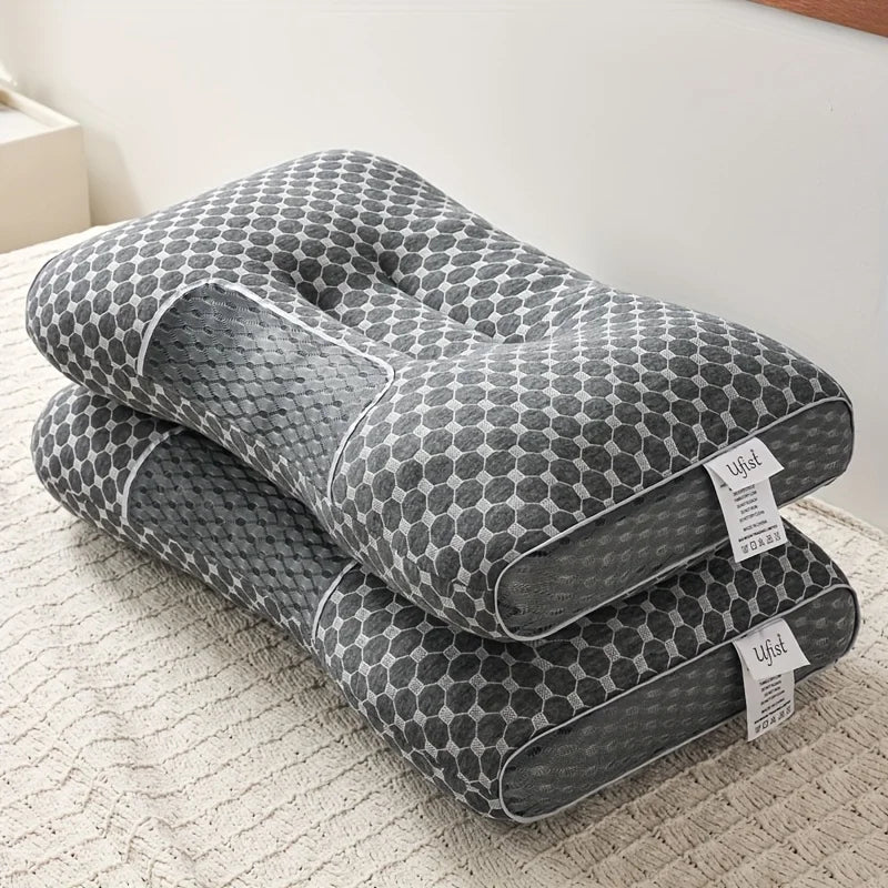 Ergonomic Bamboo Fiber Neck Pillow For Deep Sleep Support