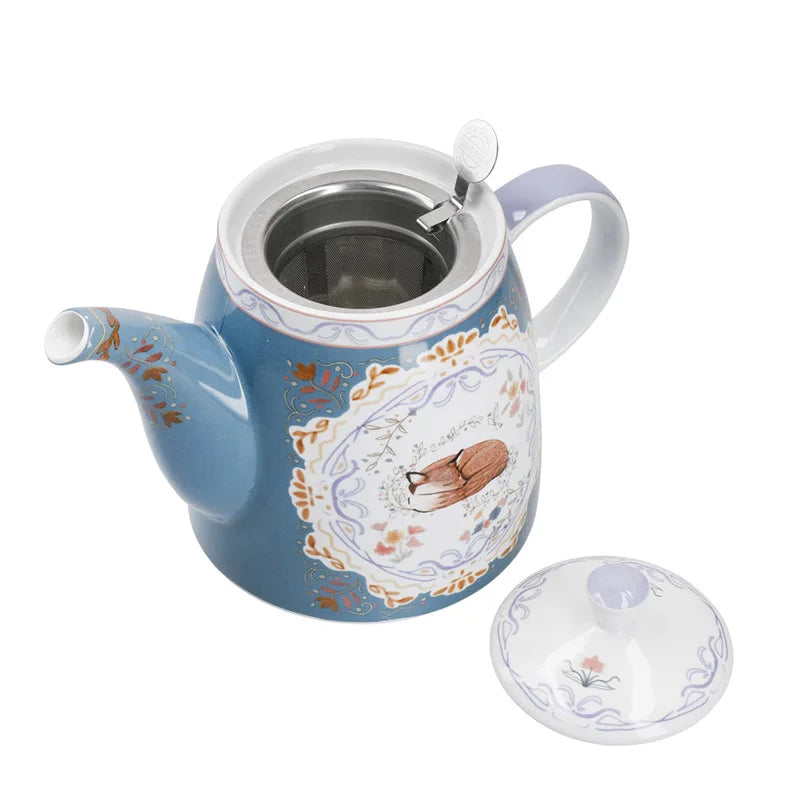 London Pottery Fox Teapot Set With Infuser For Tea
