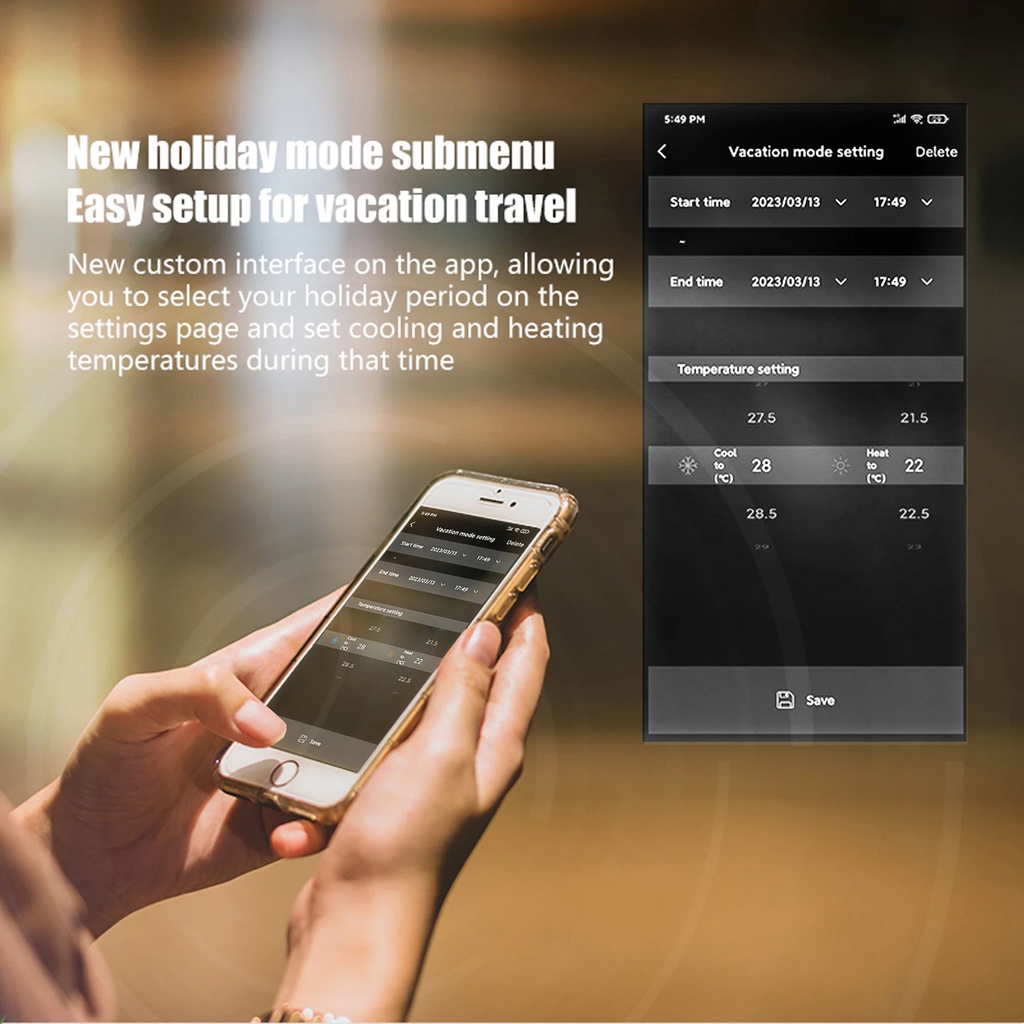 Programmable Smart WiFi Thermostat for Home with No C-Wire