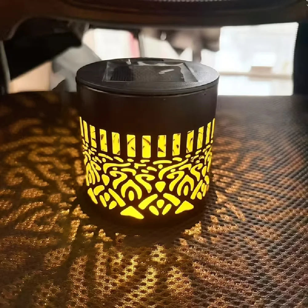 Outdoor LED Solar Fences and Wall Lights, Metal Mandala Lights, for Gardens, Lawns, Estates, Fences, Corridors, Lawns, Porches