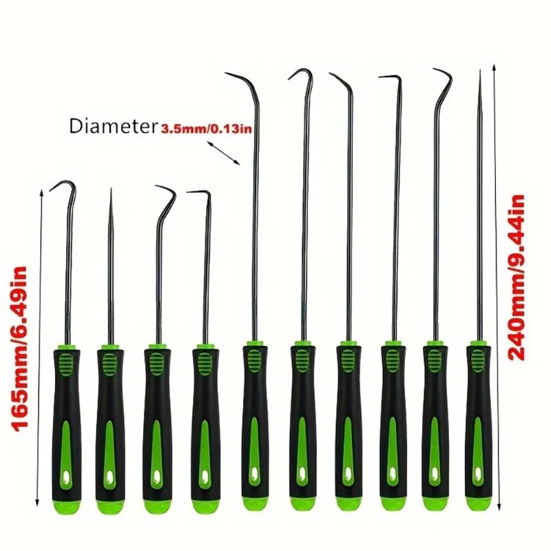 10 12pcs Auto Oil Seal Screwdrivers Set Professional O-Ring Puller Remover Kit Precision Pick and Hook Set for Car Repair