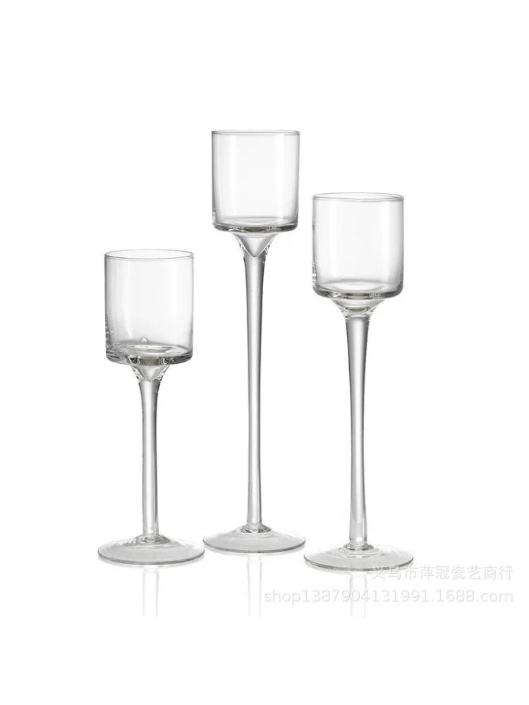 Luxury Glass Candle Holders For Elegant Wedding Home Decor