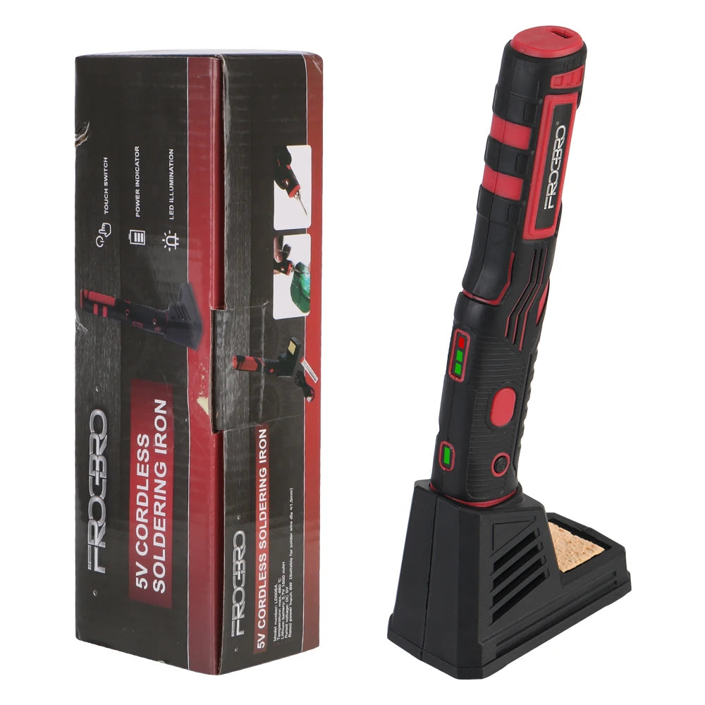 Dual Purpose Soldering Iron Kit With 1800mAh Battery