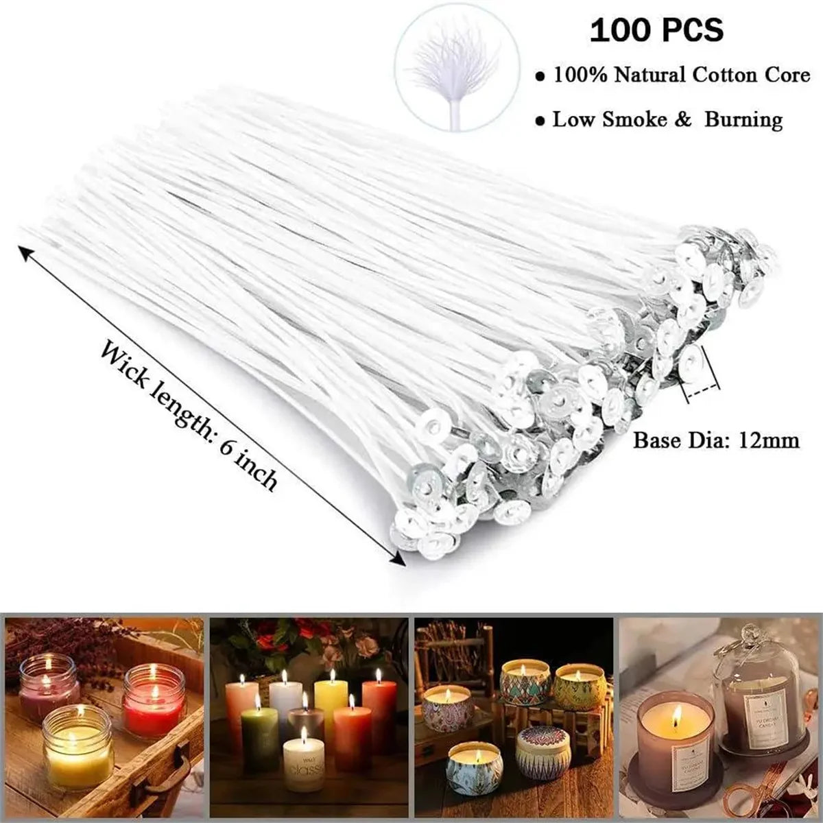 DIY Candle Making Tools Kit - Includes Pouring Pot Wax Melting Material Aromatherapy Wicks & Holder for Crafting Homemade Candle