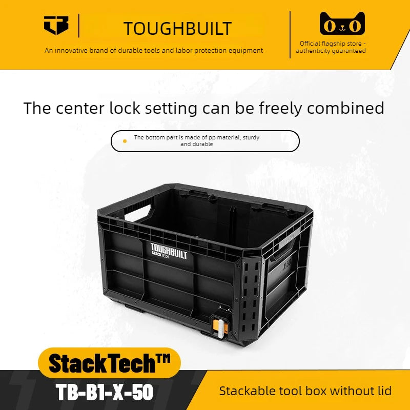 New Design TOUGHBUILT All-in-One Tool Box, Waterproof Stackable Rolling Storage Case for Electrician, Camping, Vehicle & Repair