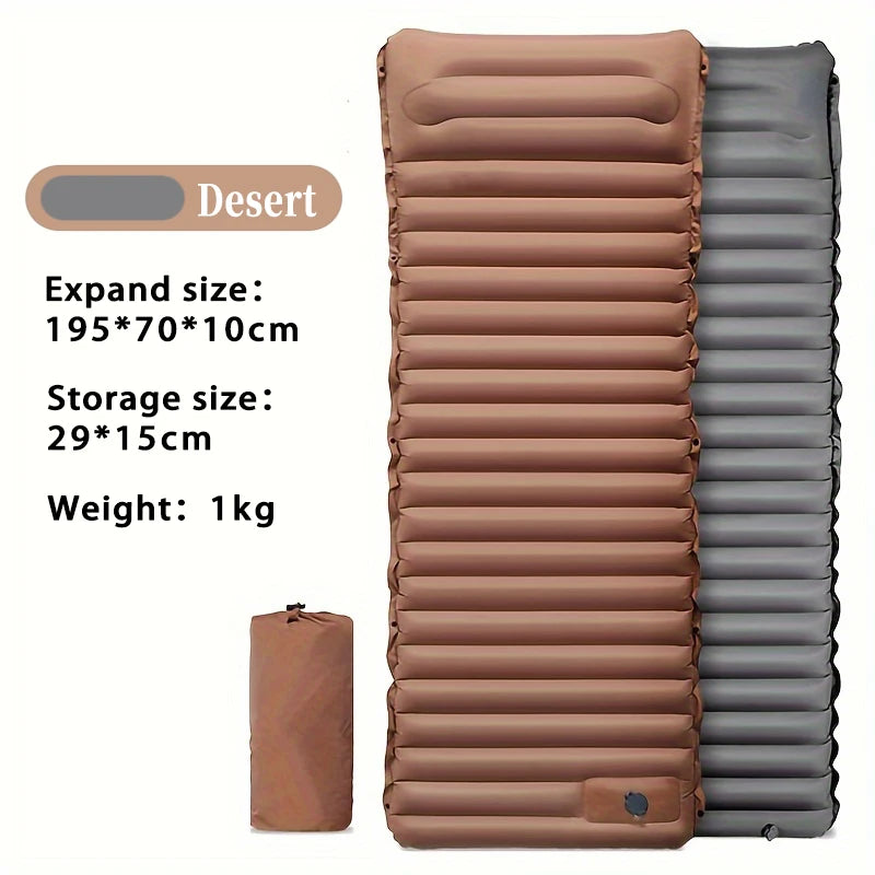 Camping Sleeping Pad Mat Inflatable, Ultralight Compact Camping Mattress, Outdoor Waterproof Sleep Pad for Backpacking Hiking