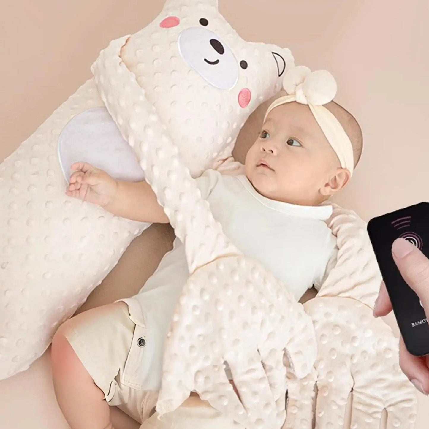 Animal Shaped Baby Sleep Patter Pillow Calming Nursery Decor