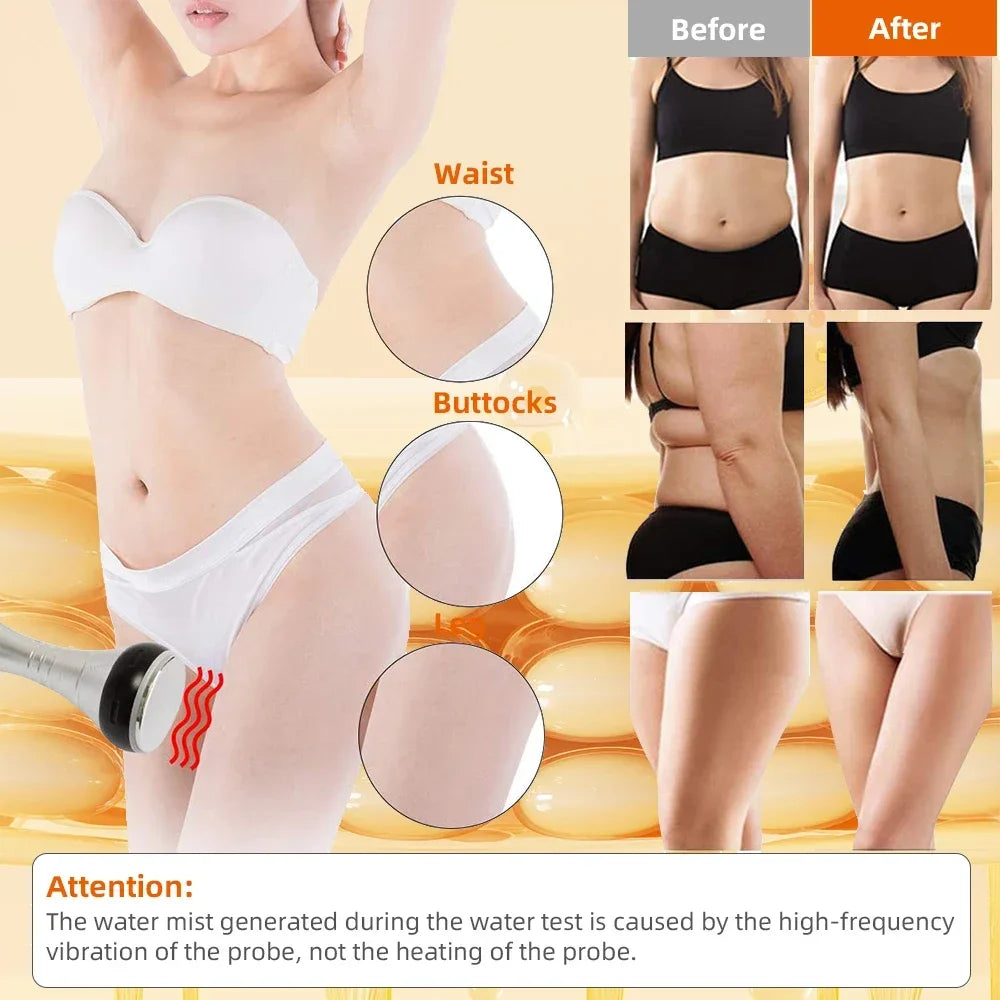 Ultrasonic Cavitation Body Slimming Machine With Facial Massage