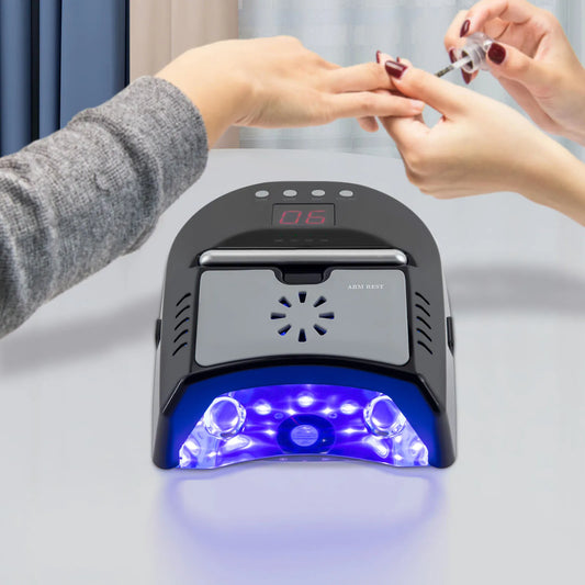 Nail Dryer Professional Rechargeable 72W 24-Bead UV LED Lamp