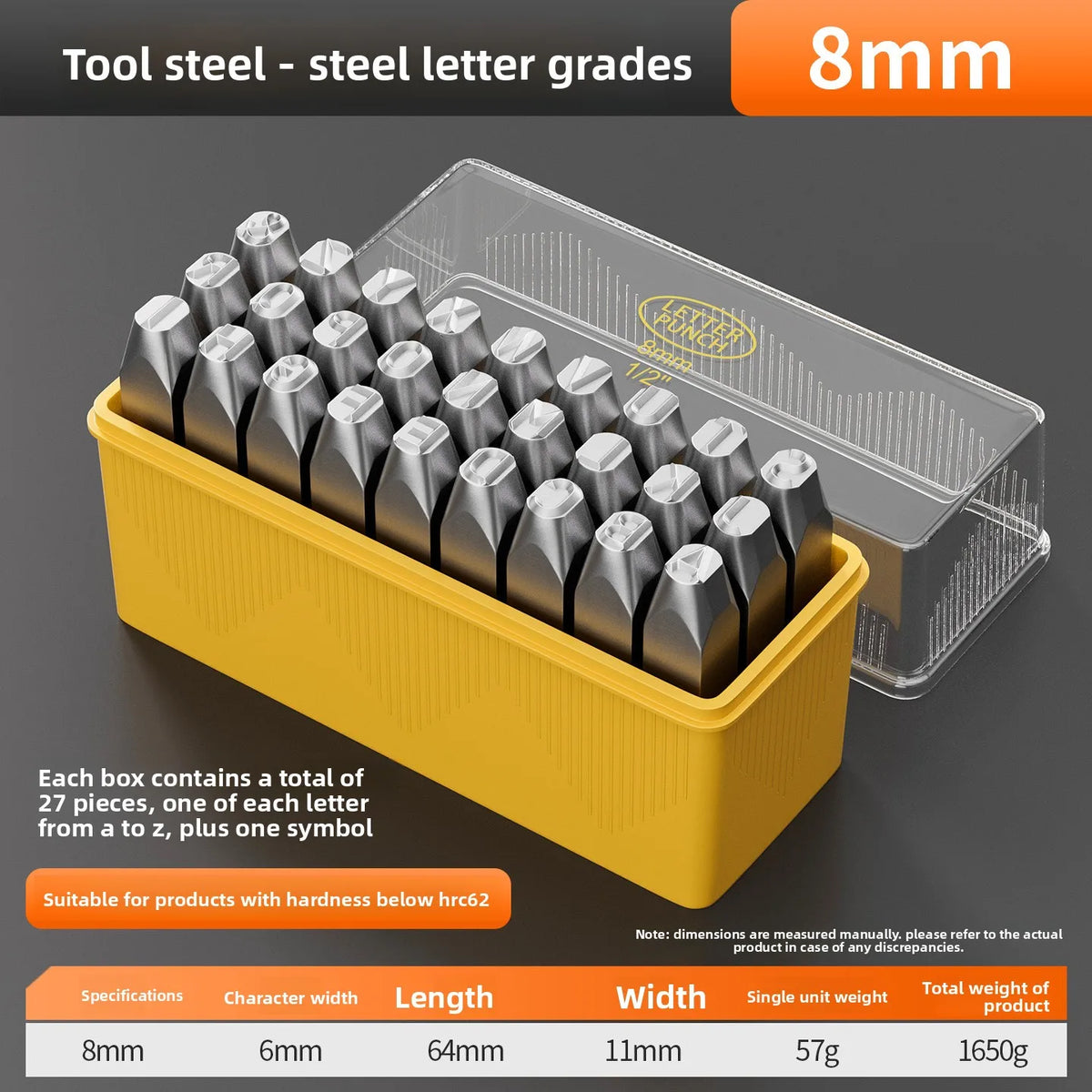 Factory Direct Letter Steel Stamp Set Hardened Industrial Number & Letter Punch Dies