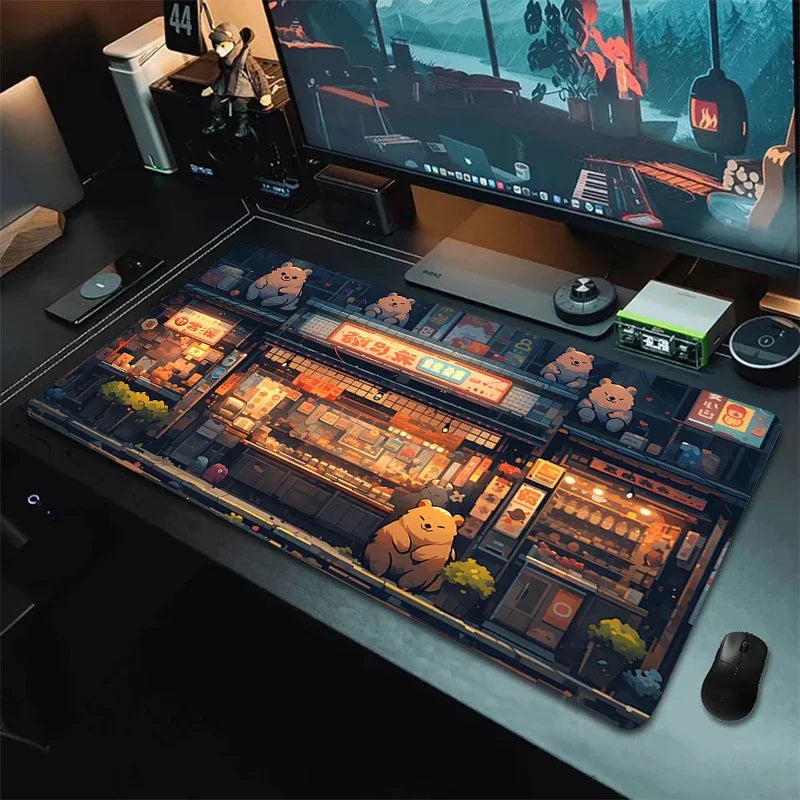 ftvae Computer Mouse Pad Gamer Japan Aesthetics Desk Mat Office Accessories Pc Cabinet Mousepad Keyboard Gaming Mats Xxl Large M