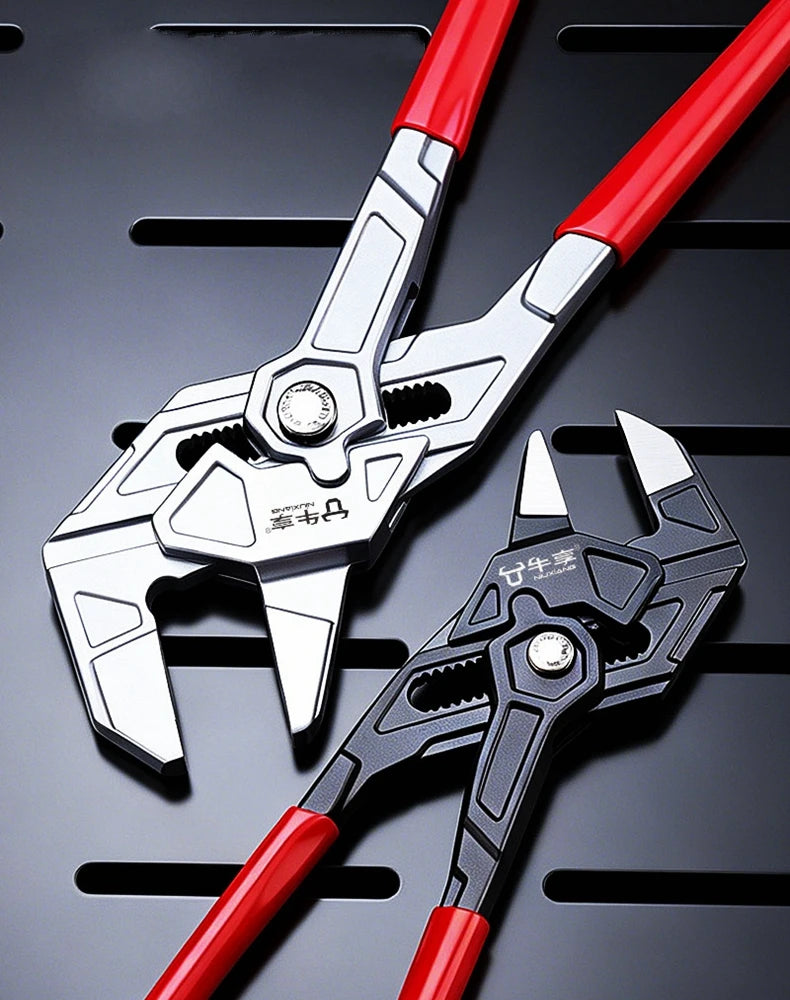 Adjustable Pipe Pliers Quick Adjust Water Pump Wrench Self Locking Plumbing Tool for Household DIY Faucet Manual Clamping