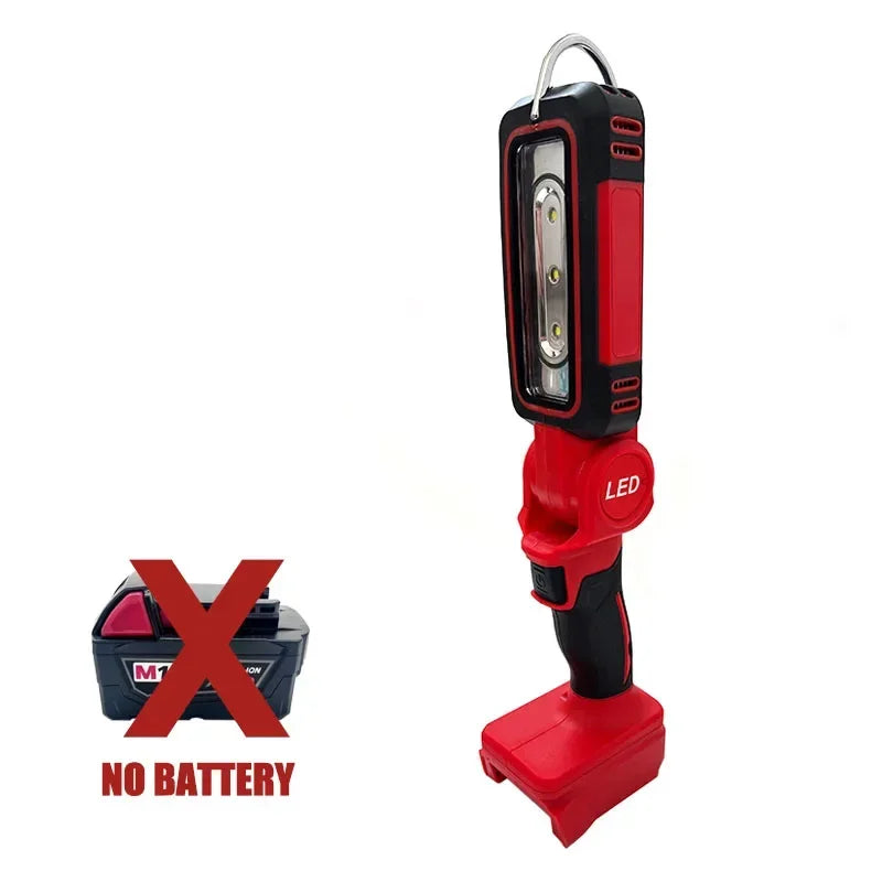 LED Work Light Super Bright 90 DegreeClip on Light Lithium Fit Milwaukee Battery 20V M18 Flood Light Outdoor Lighting Camping