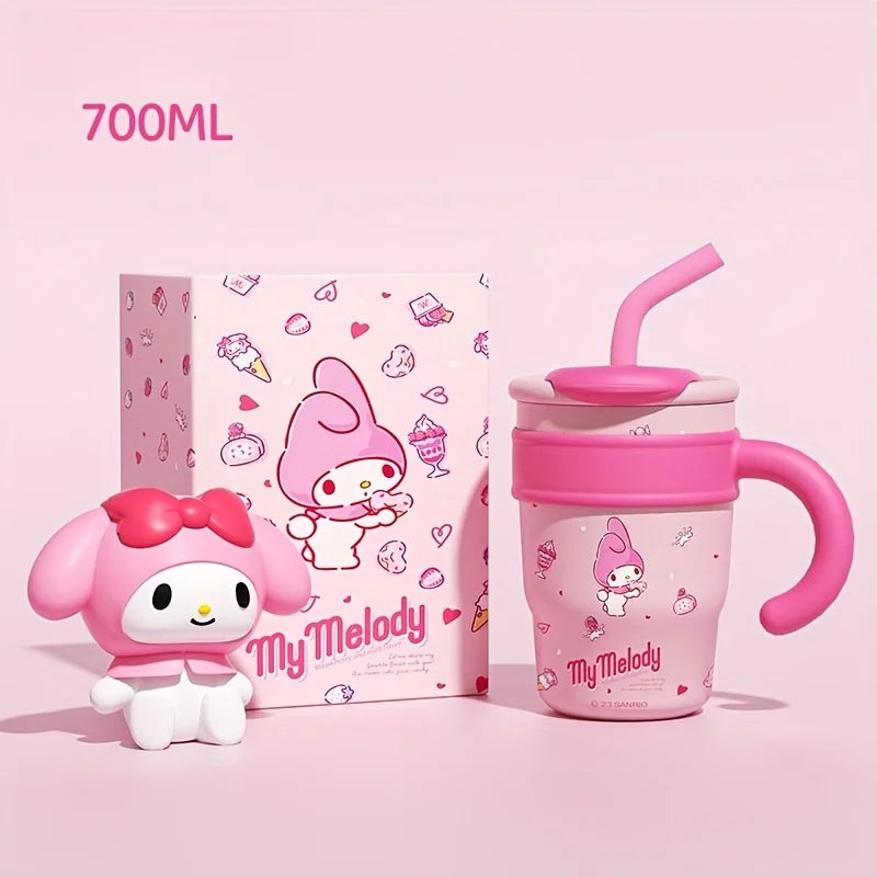 1Pc Hellokitty Thermos Cup, High-Looking Water Cup, 700ml 1200ml, Valentine's Day Gift, Car Cup, Portable Coffee Cup, Large Capacity