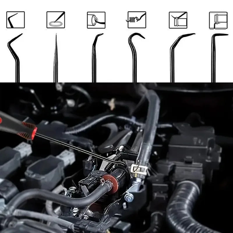 10 12pcs Auto Oil Seal Screwdrivers Set Professional O-Ring Puller Remover Kit Precision Pick and Hook Set for Car Repair