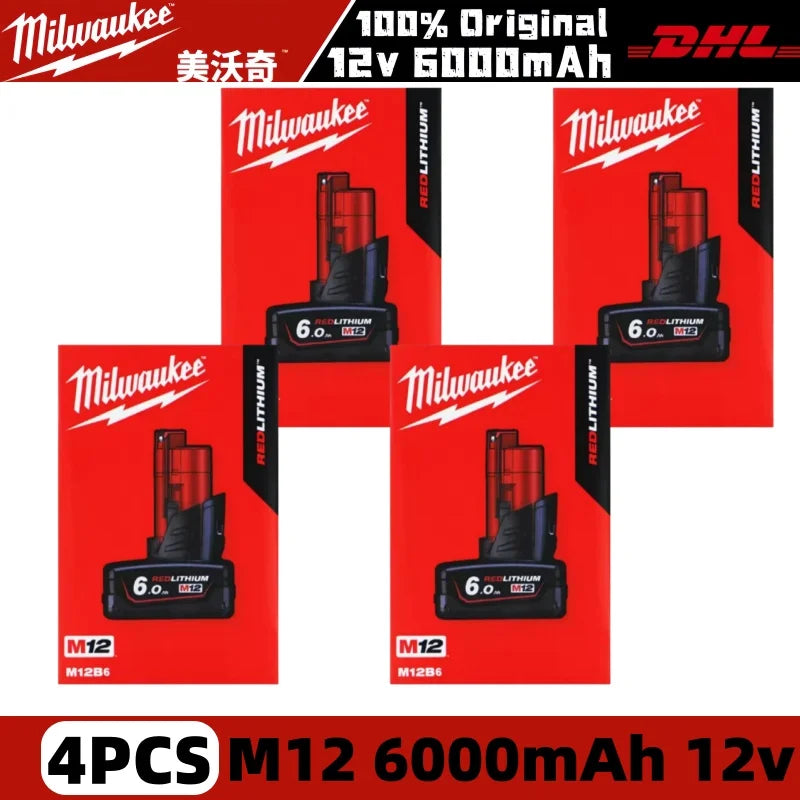100% New Milwaukee M18 6.0Ah High Output Battery 18V Lithium-ion Rechargeable for Milwaukee M18 Cordless Power Tools 18v Battery
