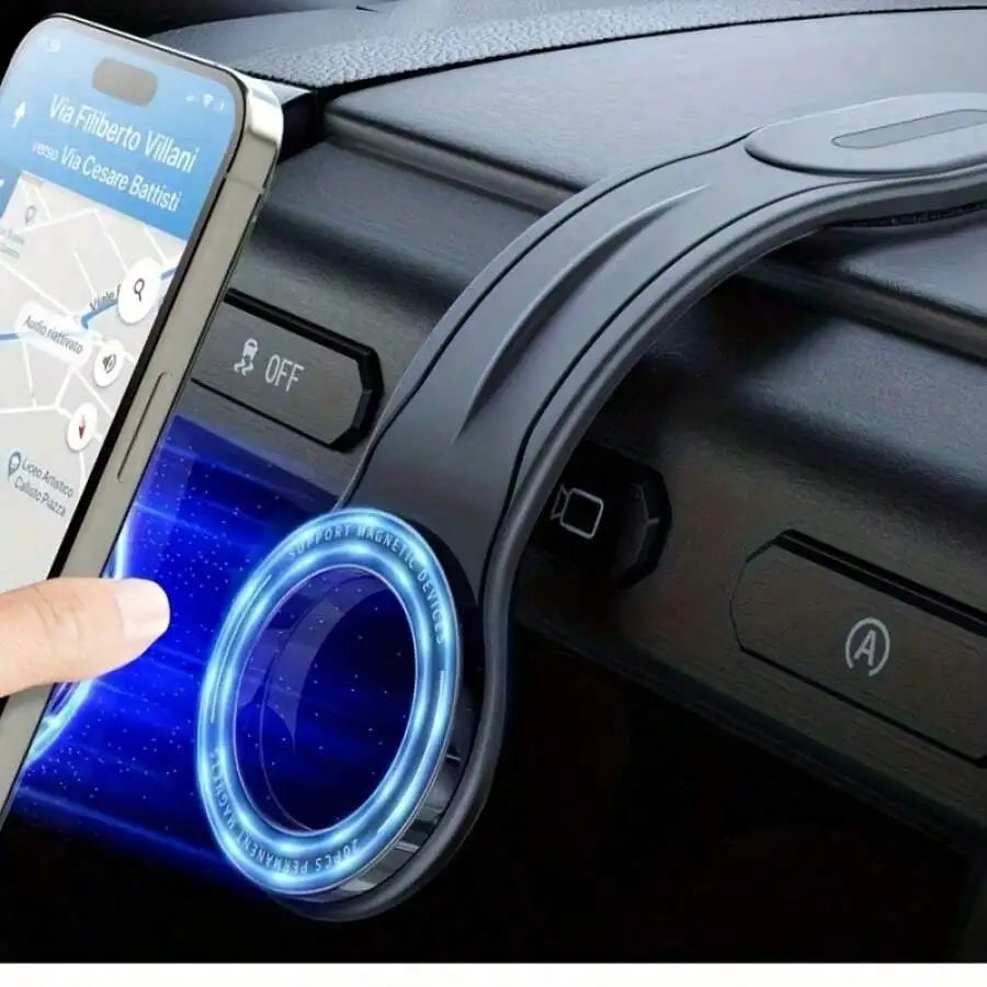 1 Fleximounts Magnetic Silicone Aluminum Alloy Car Phone Holder Removable And Bendable Arm Dashboard Bracket Compatible