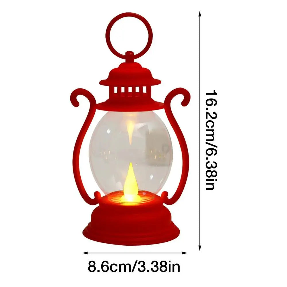 Retro Desk Lamp Battery Powered LED Retro Portable Lantern Home Decor Lights LED Tent Light For Living Room Patio Festival Decor