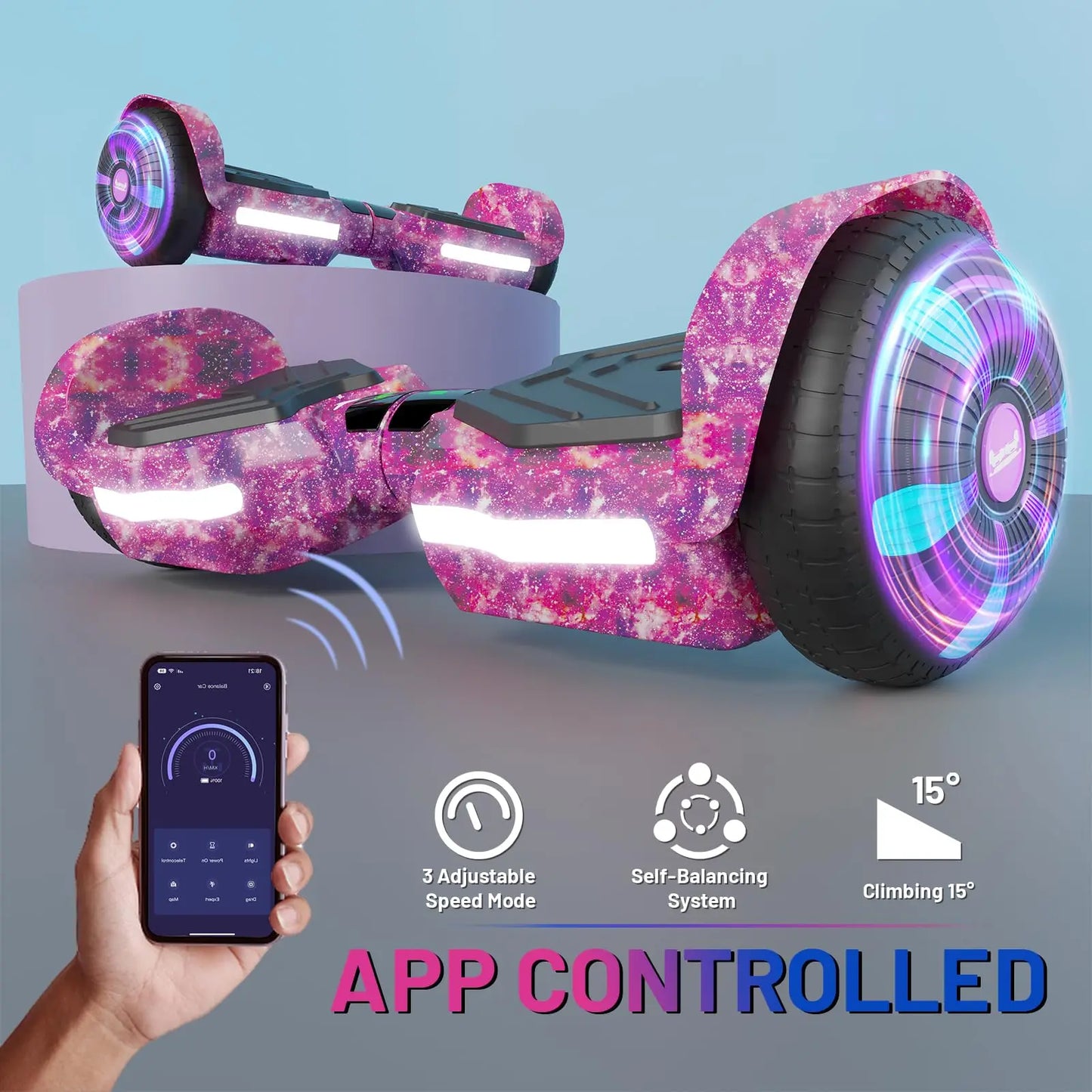 All Terrain Self Balancing Hoverboard With Bluetooth Speaker