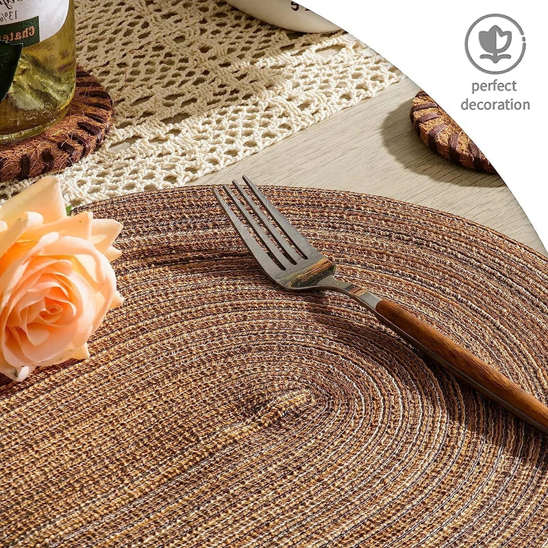 Eco Friendly Braided Placemats For Stylish Dining Tables