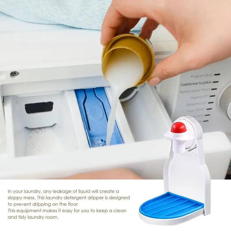 Washing Liquid Cup Holder Laundry Detergent Holder Anti-spill Foldable Laundry Detergent Drip Catcher Cup Holder Storage Tray