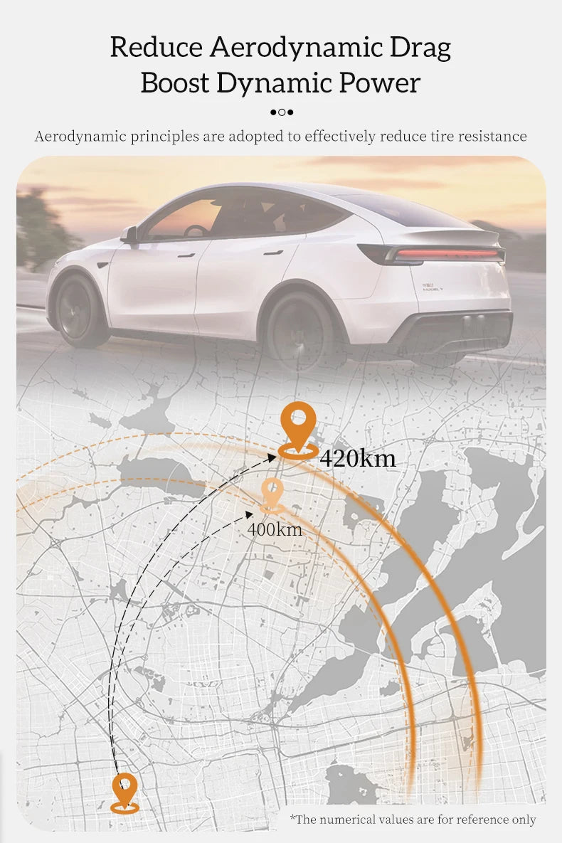 4PCS Wheel Cover for Tesla Model Y Juniper 2025-2026 19 Inch Car Replacement Wheel Cover Automobile Hub Cap Full Rim Car