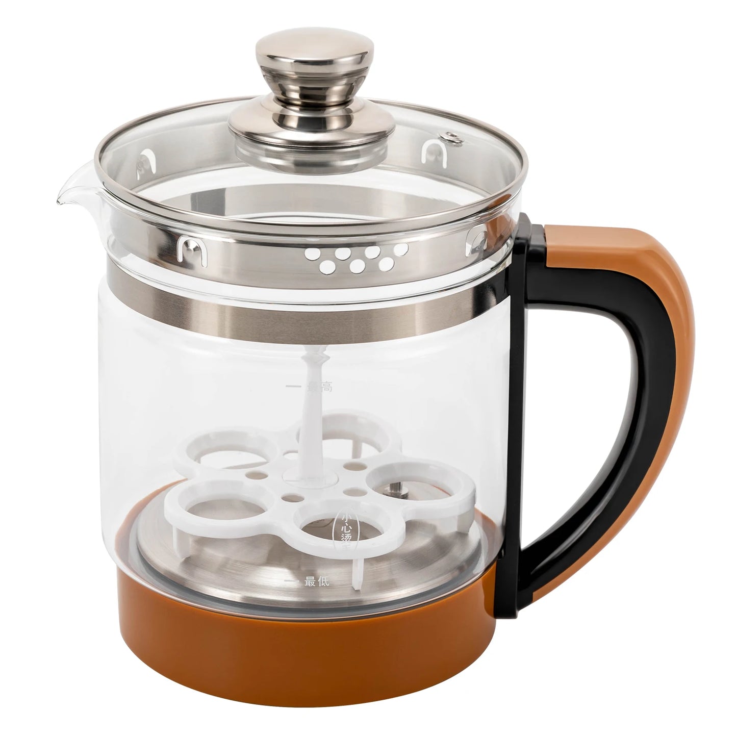 1.8L 800W Multifunction Electric Health Pot Glass Kettle