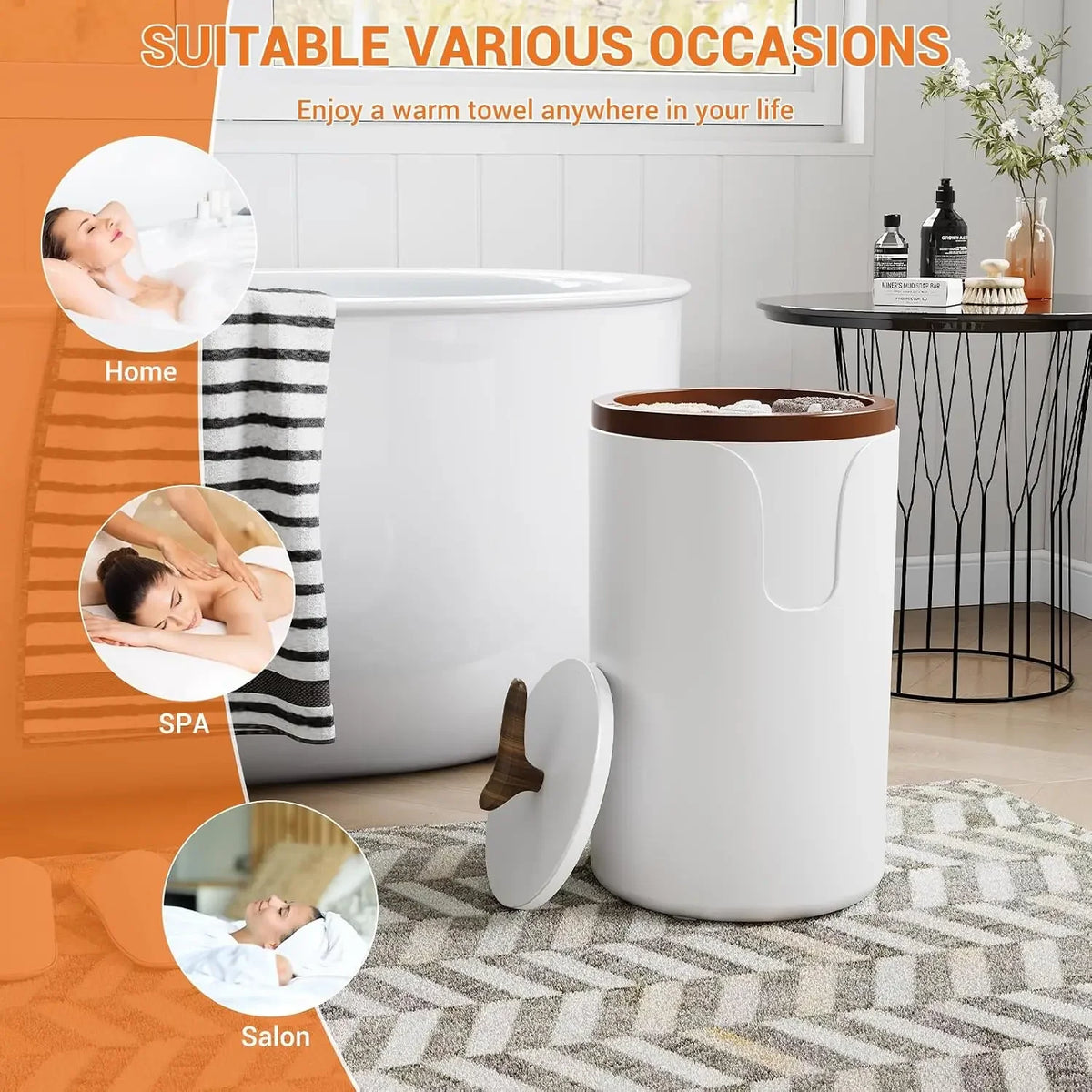 20L Electric Towel Warmer with Drying Mode – Auto Shut-Off, Safety-Protected, Ideal for Spa, Salon & Bathroom