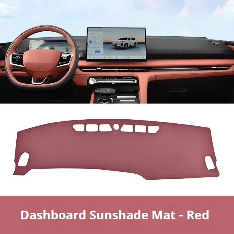 For Changan 2 3 Generation CS75 Plus 2022 Leather Car Dashboard Sun Shade Mat Instrument Desk Non-slip Cover leather Accessories