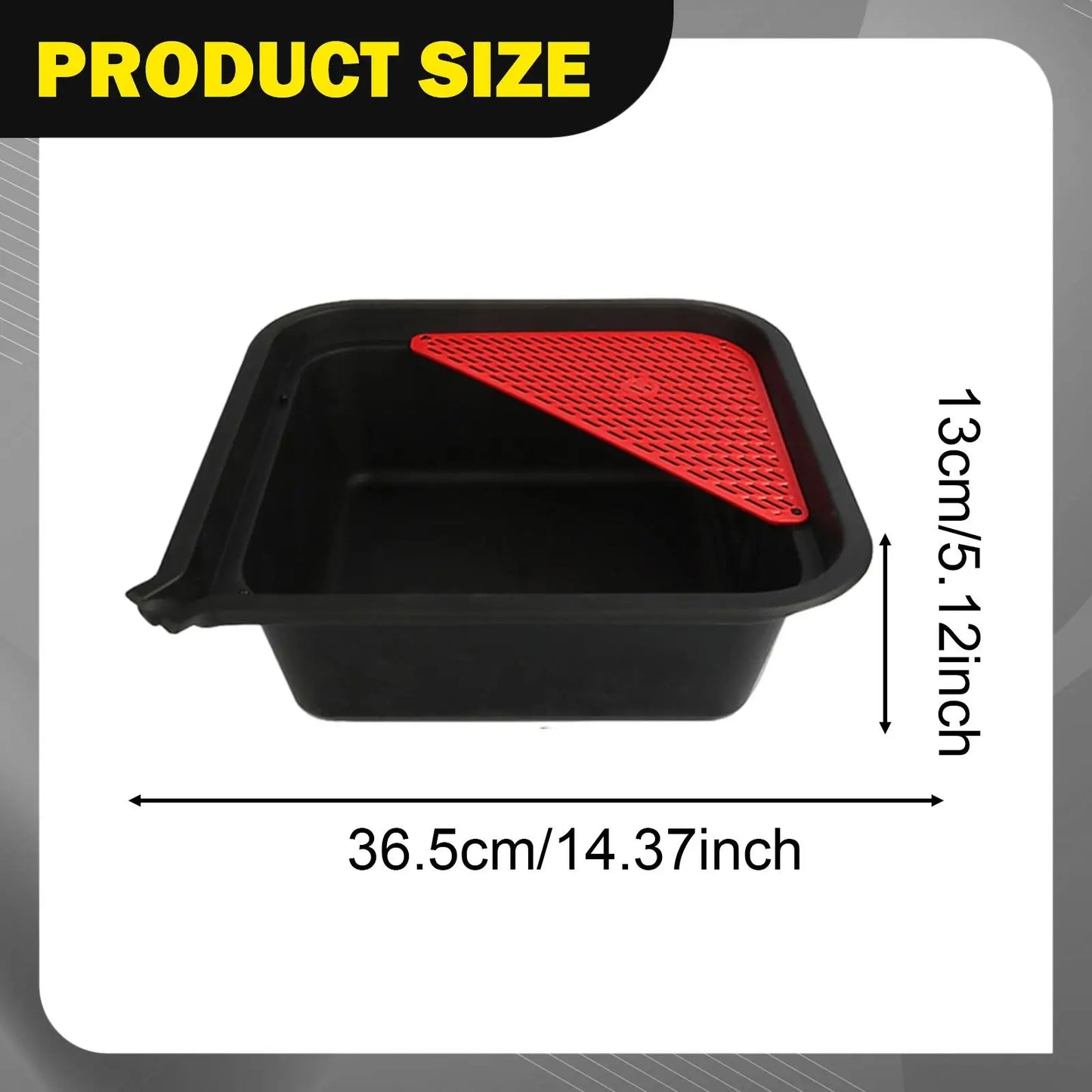 Oil Drain Pan 9L Automotive Waste Fluid Collection Tray with Funnel for Garage Workshop Maintenance