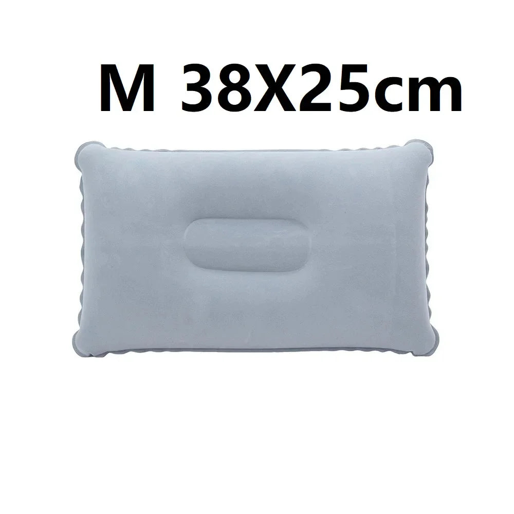 Inflatable Wedge Pillow for Travel Lumbar and Yoga Support
