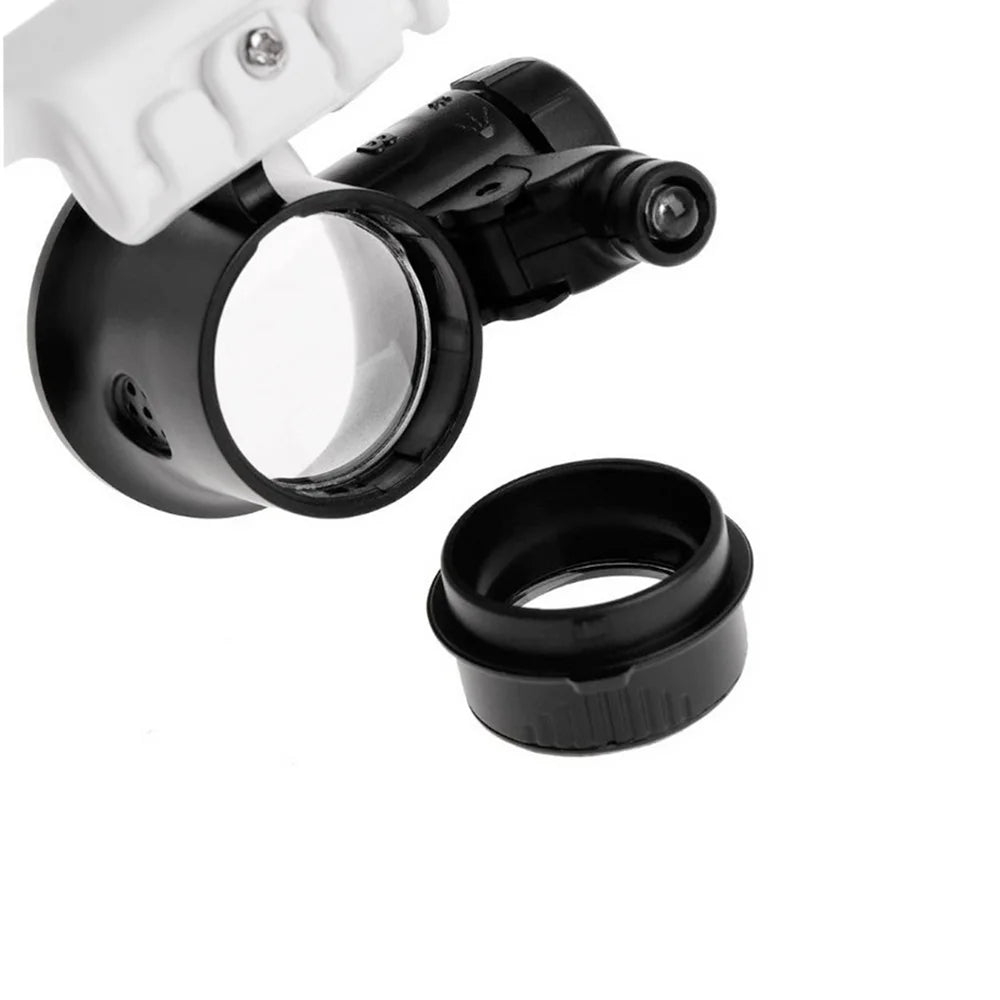 8X 15X 23X Adjustable Dual Polished Crystal Acrylic Lens Jewelry Watch Repair Magnifier Glass Head Eye Loupe Measurement Tools