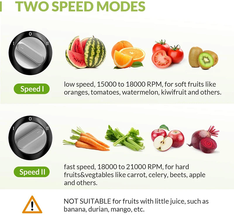 High Quality Wide Mouth Juicer Easy Clean Extractor Press Centrifugal Juicing Machine for Whole Fruit Vegetable