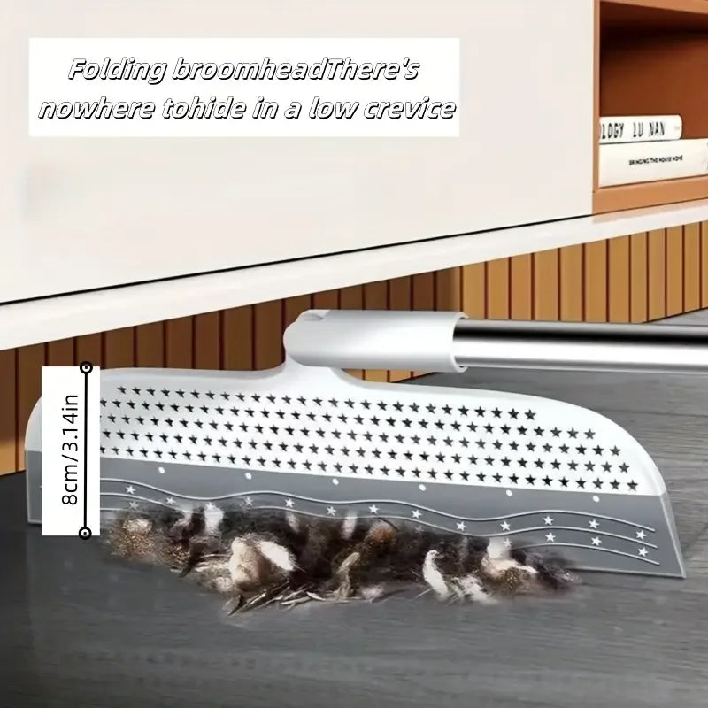 Detachable Head Broom For All Rooms Dust Hair Cleanup