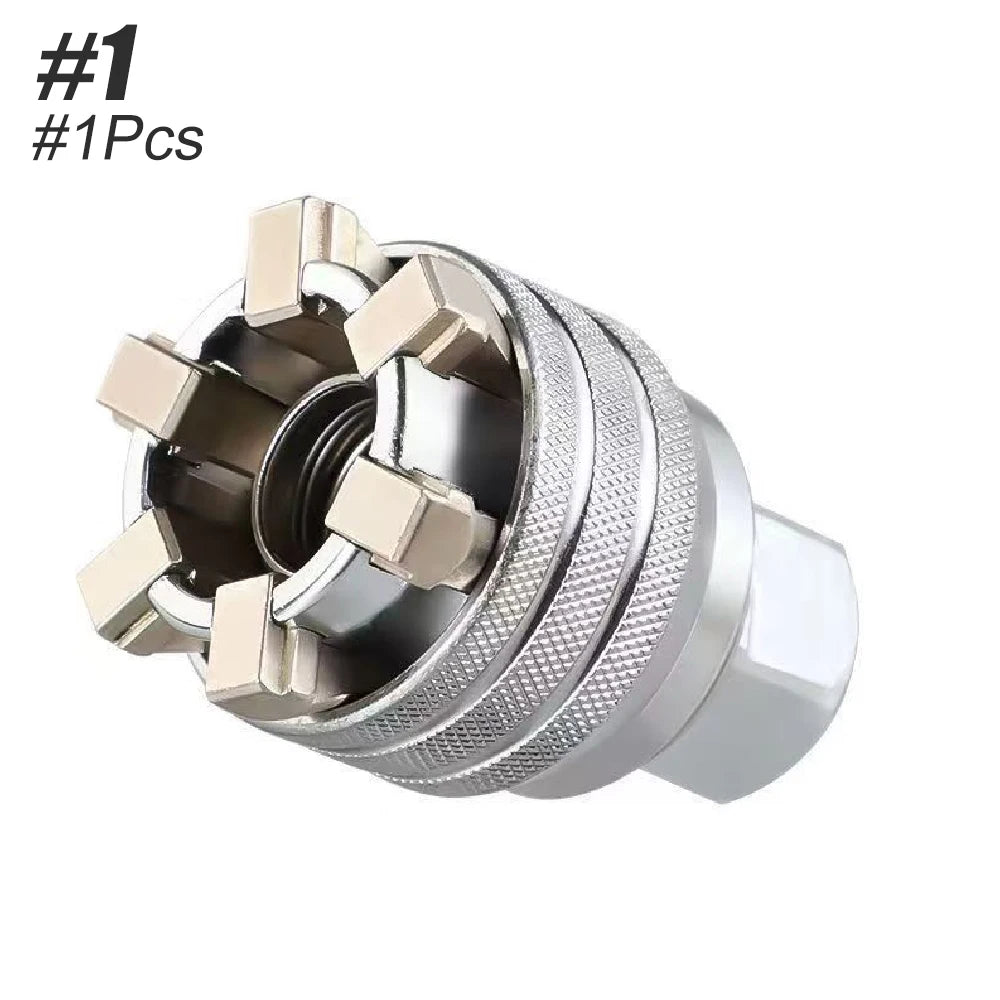 1/2PCS Universal Wrench Sleeve Converter Fits for Standard 3/8-10 To 19mm Super Socket Multifunctional Drive Wrench Tool