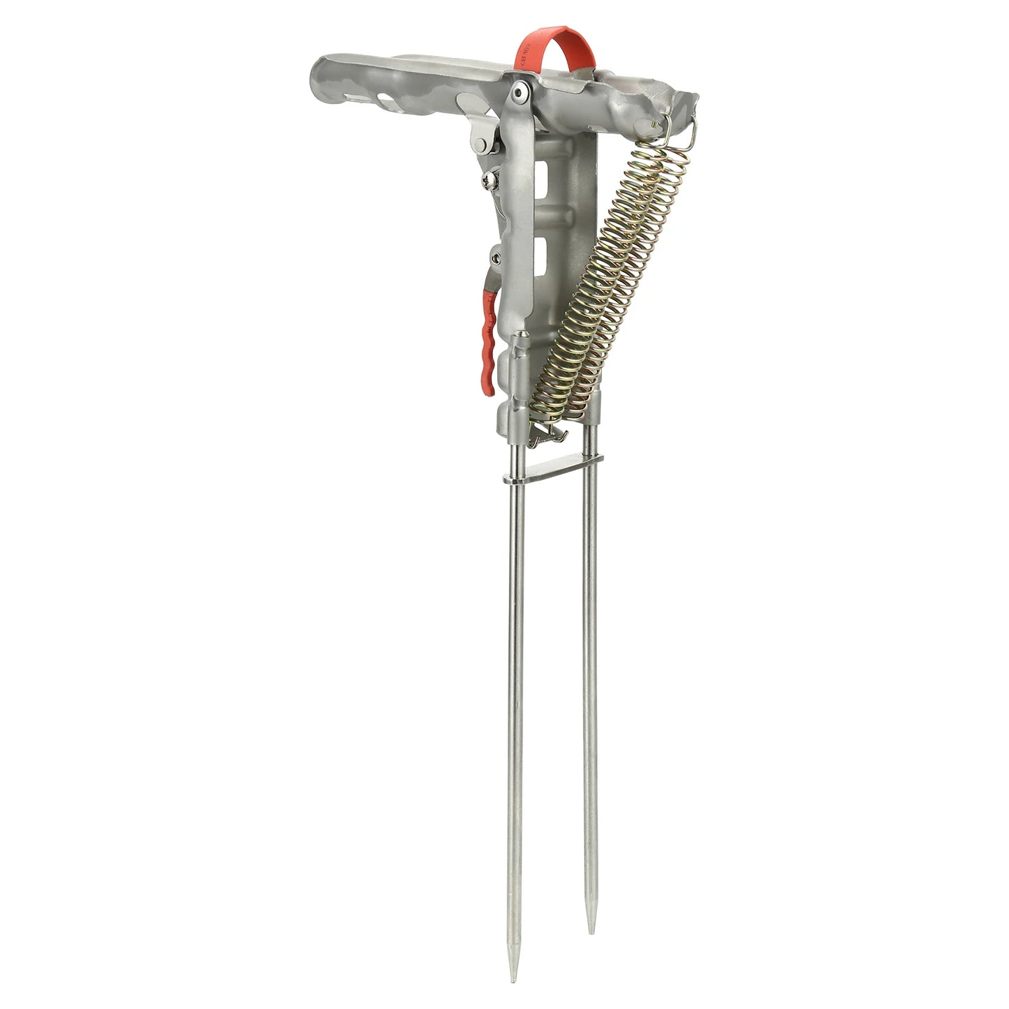 Stainless Steel Fishing Rod Holder Ground Spike Stand Double Spring Auto Hook Setting Sensitive Bite for Anglers